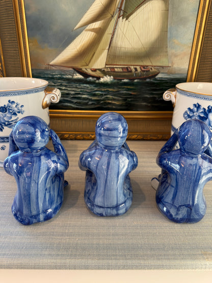 Vintage Wise Monkey Trio