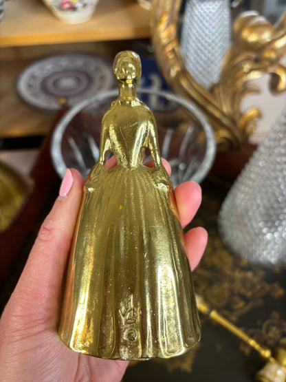 Beautiful Virginia Metalcrafters brass bell lady!