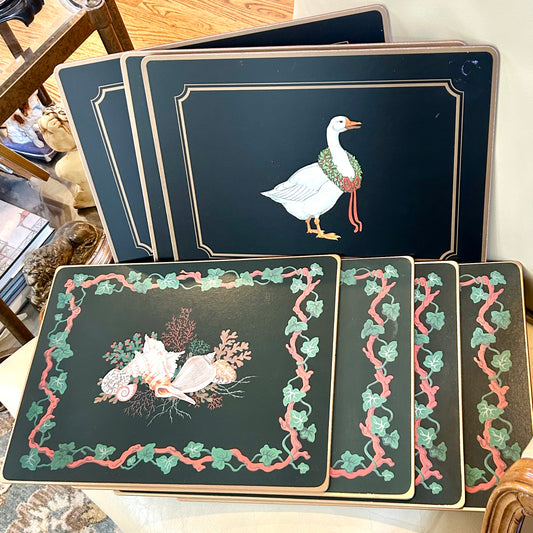 Vintage holiday set 7 Pimpernel Placemats -