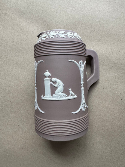 Lilac Wedgewood large pitcher 7” tall