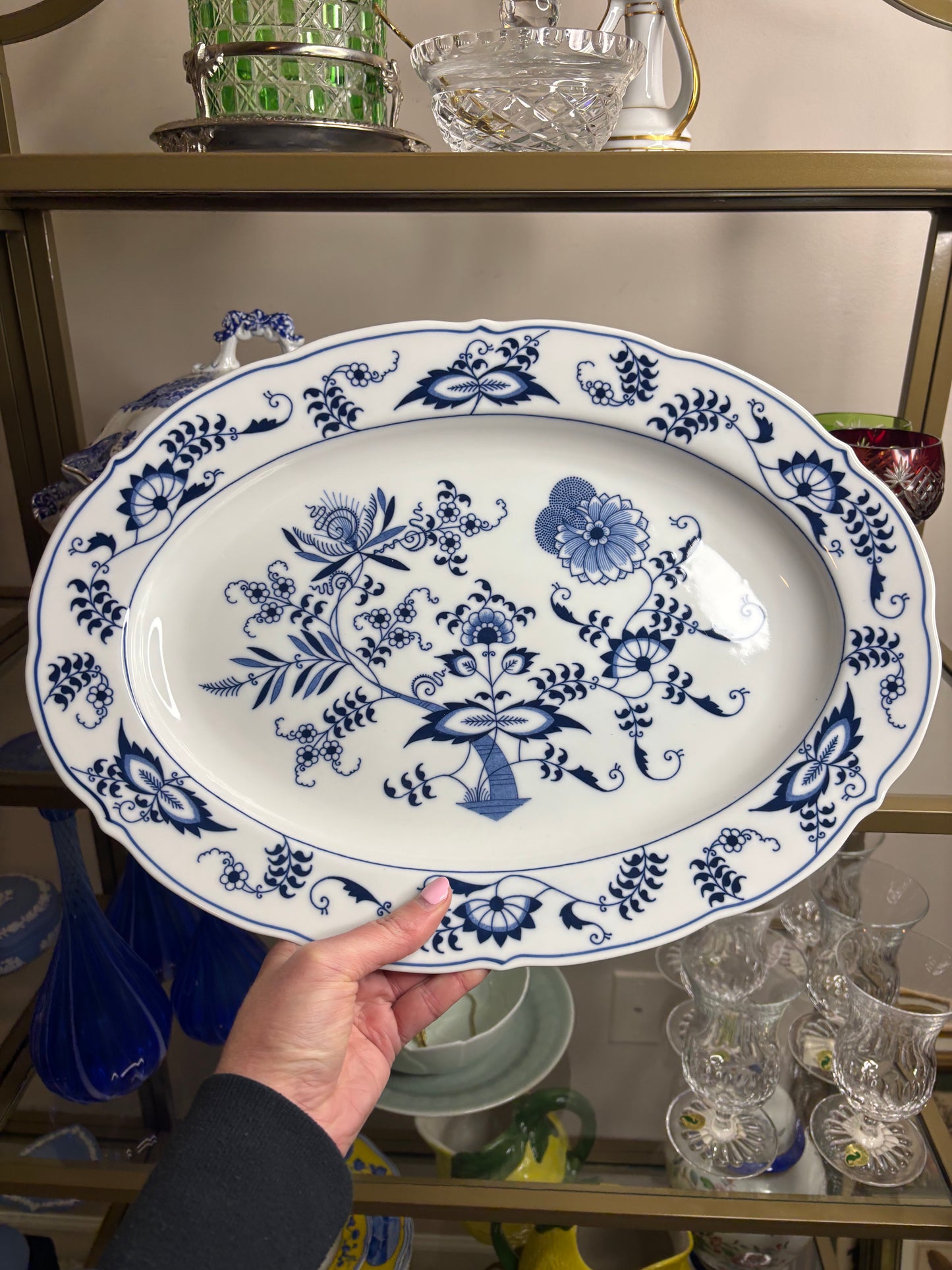 Gorgeous Blue Danube 15 3/4” platter!