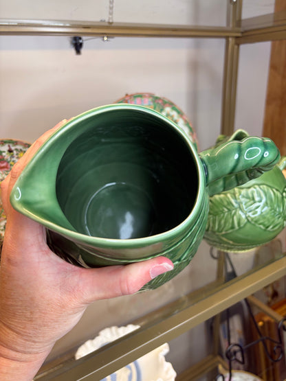Bordallo green pitcher!