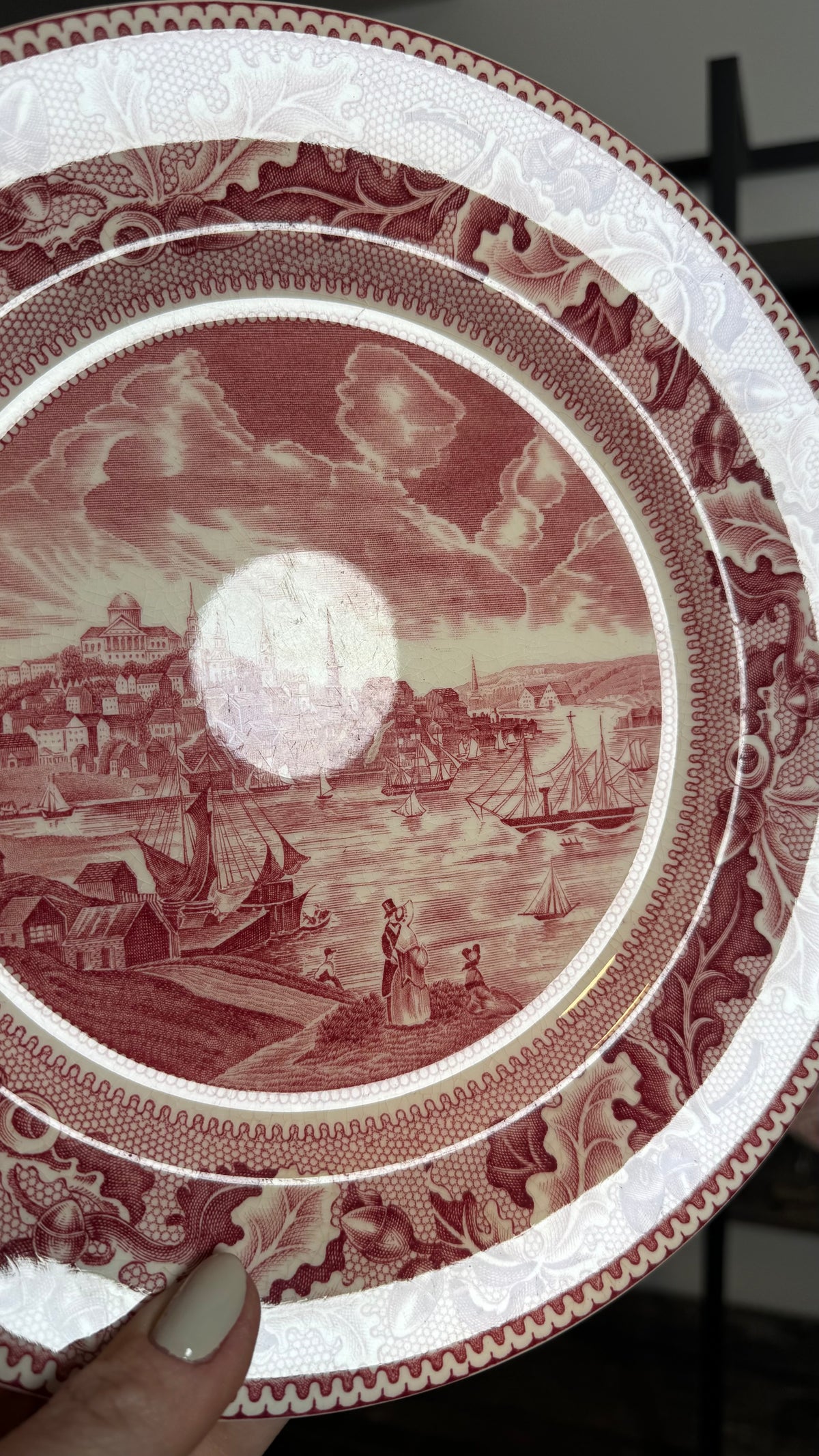 Vintage Johnson bros View of Boston Historic America read transferware