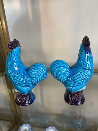 Beautiful export roosters pair! As is!