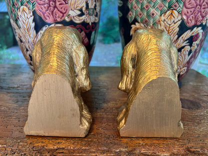 Beautiful dog bookends pair!