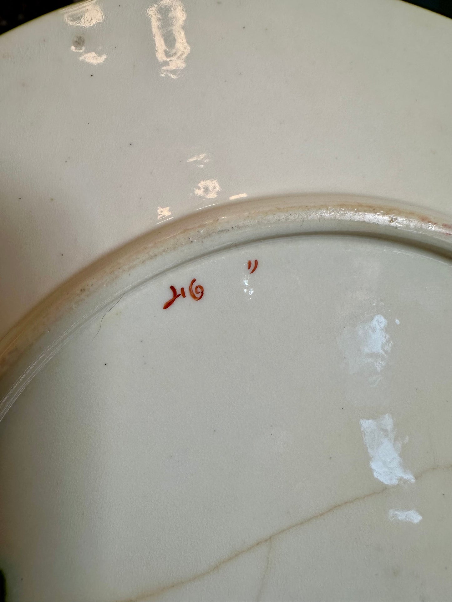 Pair of Antique Georgian Spode Porcelain Plates with Staple Repair – Pattern No. 216, Indian Tree / “Willis” Style, Circa 1790–1815