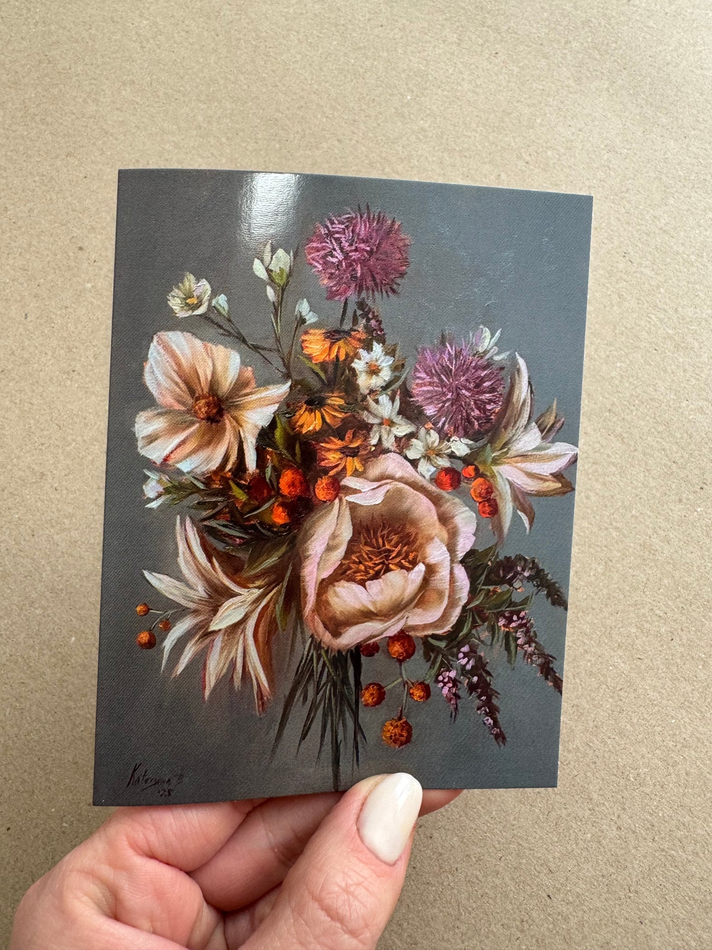 Set of 8 Notecards with original art print