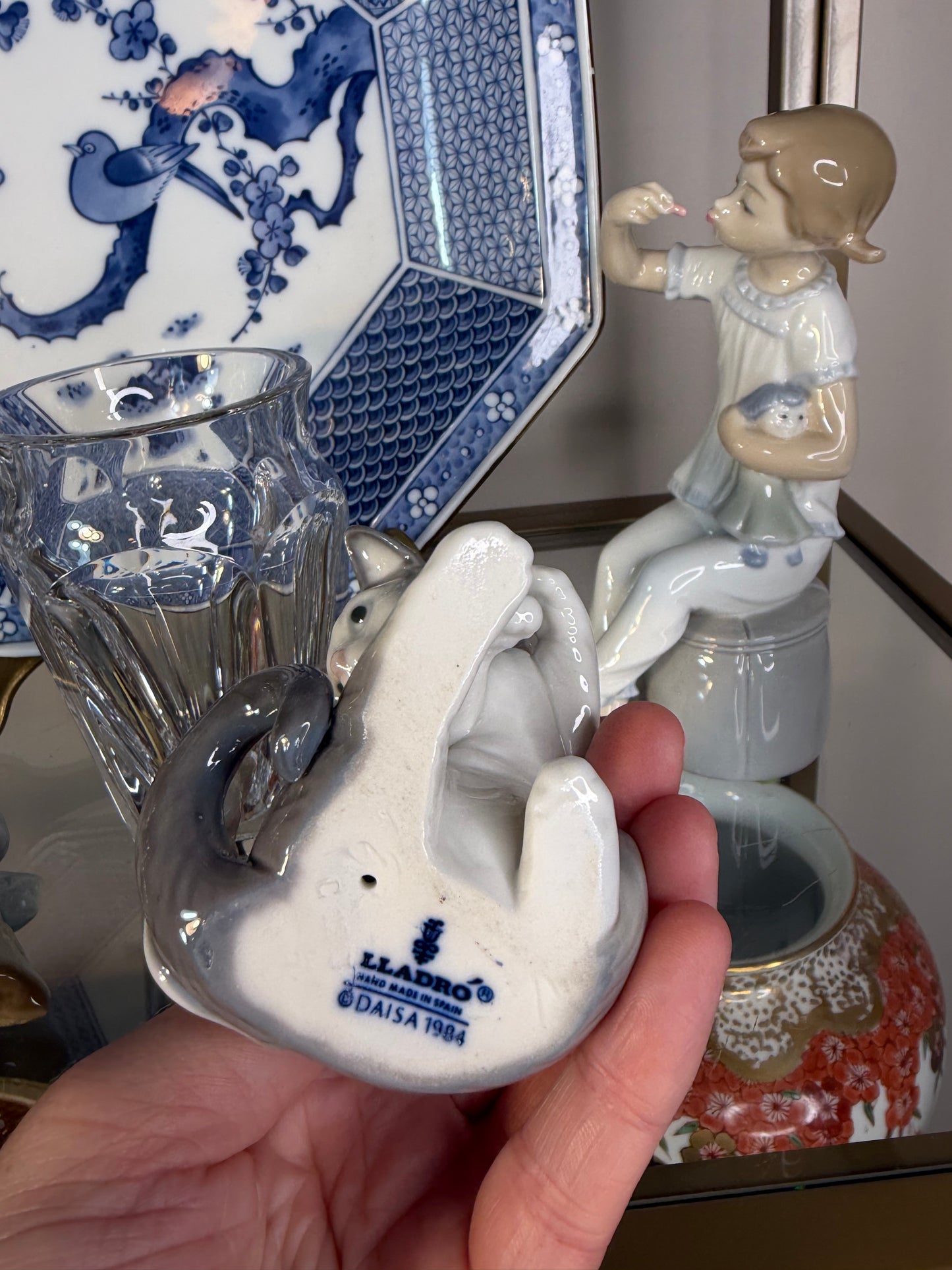 Lladro cat and mouse figurine!
