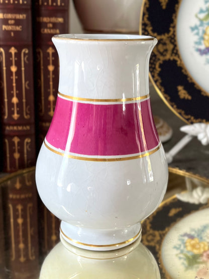 Live 09/15 19th Century Ott & Brewer Etruria Pink Porcelain Bathroom Vanity Set 1871-1874