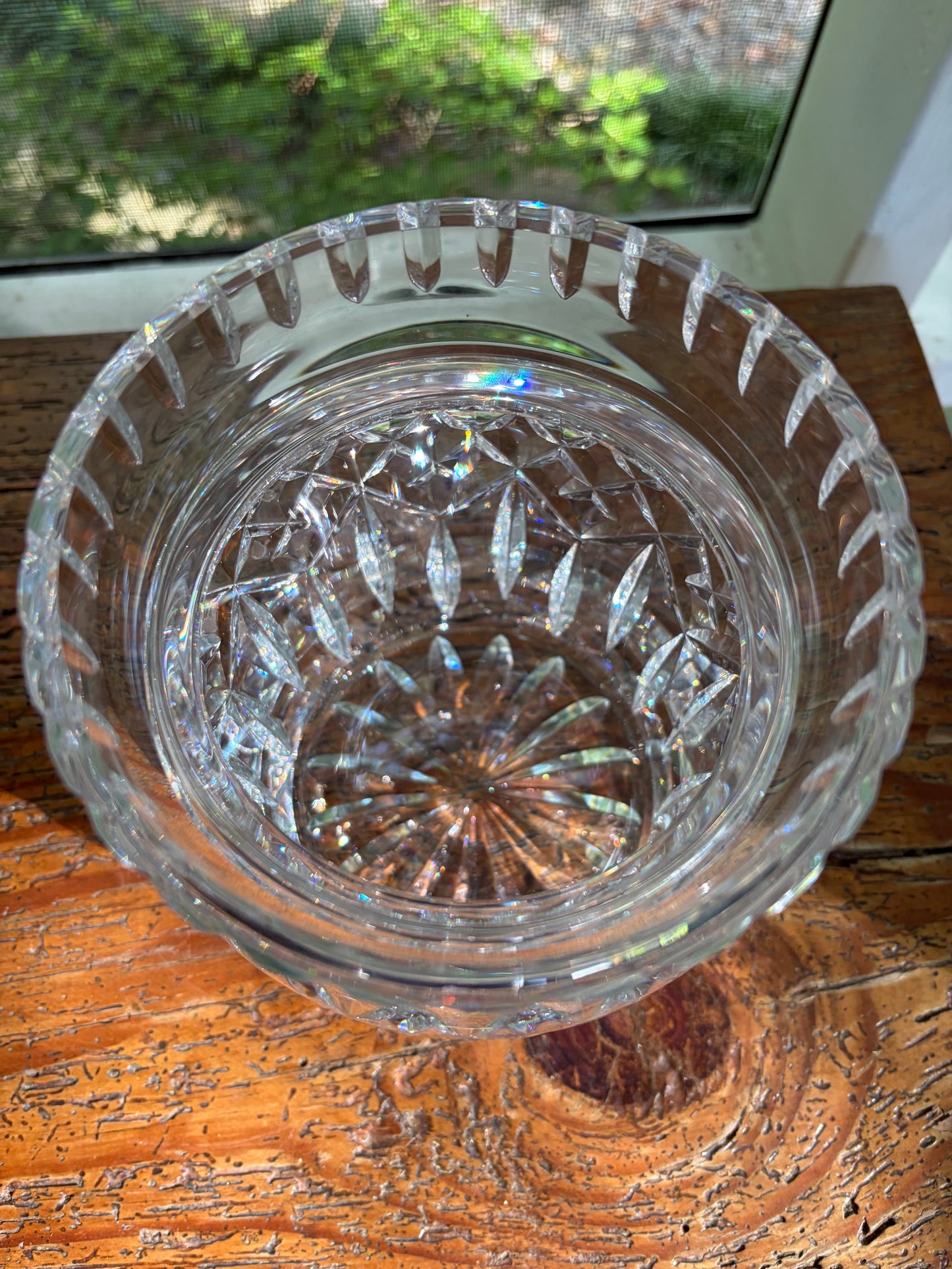 Stunning Waterford Lismore lidded biscuit jar!