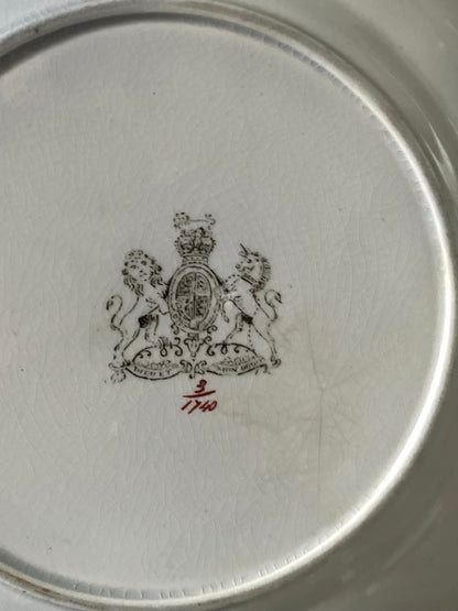 RESERVED - CASEY - Live 07/28 Stunning Very Rare Red Bordered Ashworth Bros Wall Plate