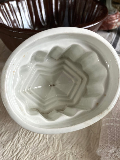 Live 06/22 Victorian 19th Century England Ironstone Jelly Mold #3