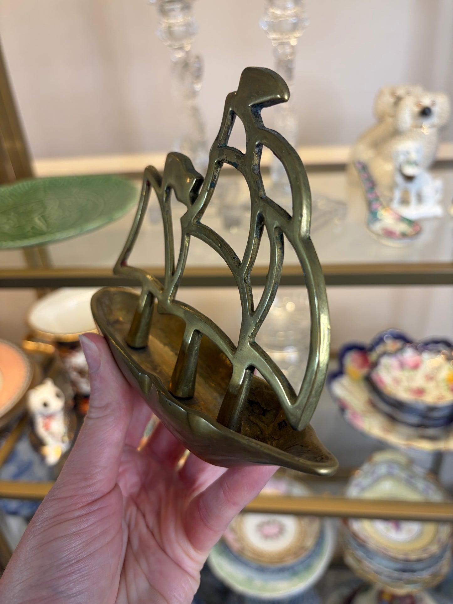 Sweetest brass sailing ship!