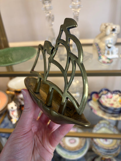 Sweetest brass sailing ship!