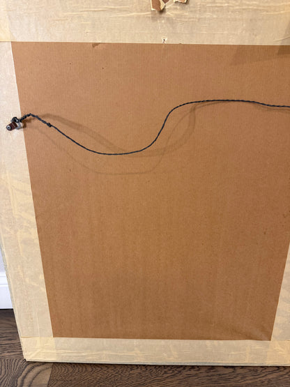 Striking Early Maritime Gentleman Portrait Oil on Board in a Period Gilt Wood Frame