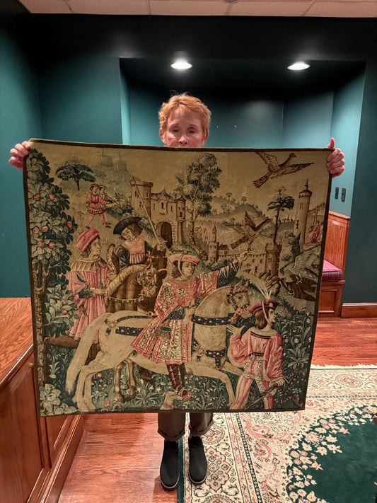 Reserved for T - Estate Preview - French Tapestry of Castle Scene