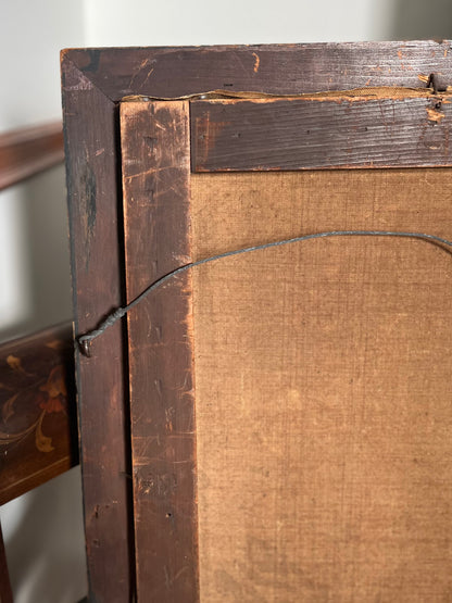 Late 19th Century European School Child Portrait Oil Painting – Biedermeier Influence – Original Wood Tortoiseshell & Gilt Frame