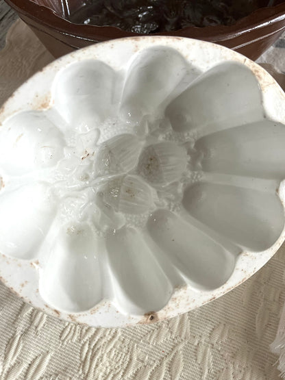 Live 06/22 Victorian 19th Century England Ironstone Jelly Mold #2 Chestnuts
