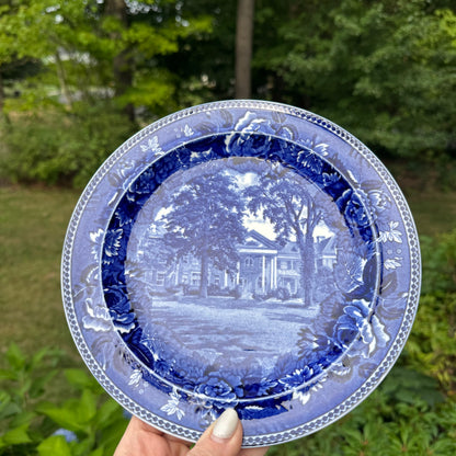 Live 09/01 Wedgwood plate blue and white SUNNIE HOLME FAIRFIELD. CONN. DECEMBER 1927.