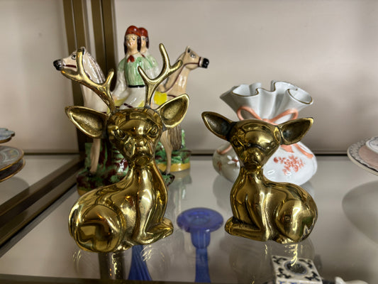 Sweetest brass deer pair!