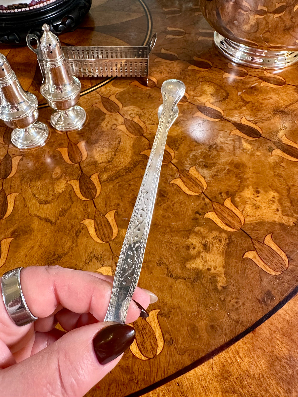 Antique Georgian Sterling Silver Sugar Tongs | Attributed to Benjamin Mountigue | London c. 1780–1784