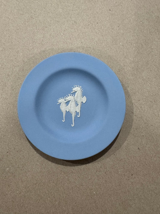 Reserved lavender Wedgwood sea horse plate