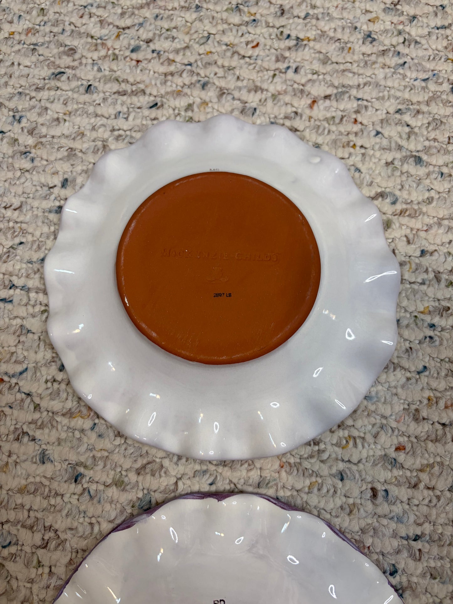 Mackenzie-Childs Brighton Pavillon fluted salad plate!