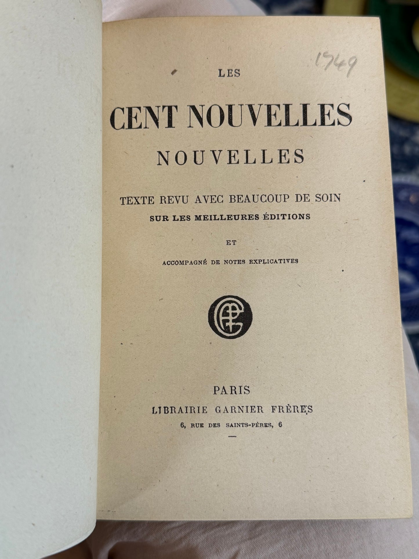 Antique French Leather Bound Book Pair | Les Cent Nouvelles Nouvelles & Lettres de Mon Moulin | Paris Editions | DA4259