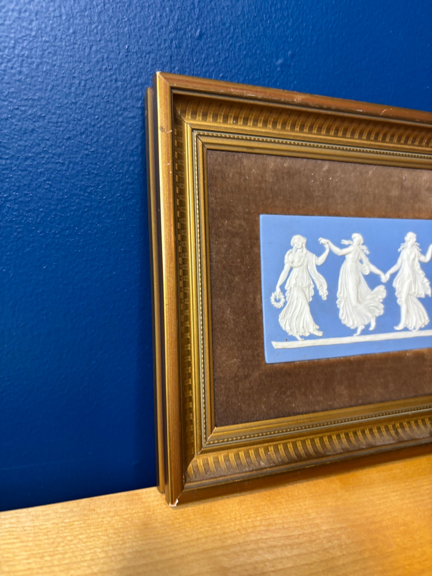 Stunning Wedgwood Jasperware Framed Dancing Hours!