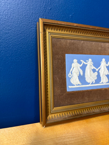 Stunning Wedgwood Jasperware Framed Dancing Hours!