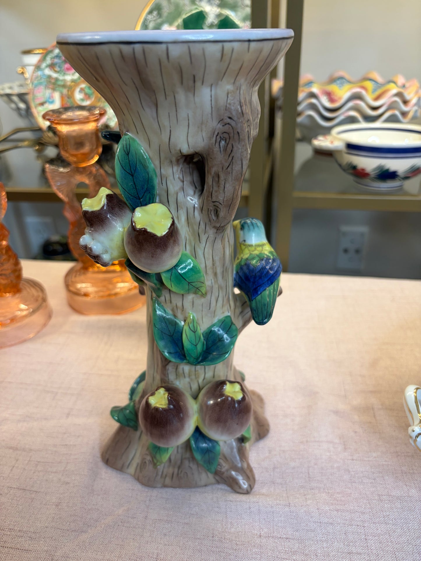Lovely bird candleholder!