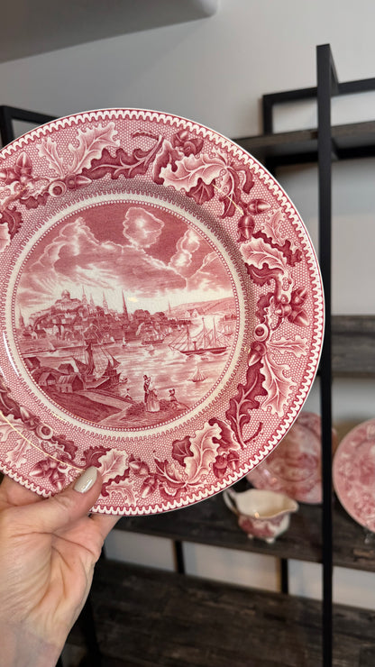 Vintage Johnson bros View of Boston Historic America read transferware