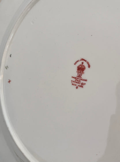 Regal English Royal Crown Derby for Tiffany & Co Imari Dinner Plates 10 1/2” - Set Of 4