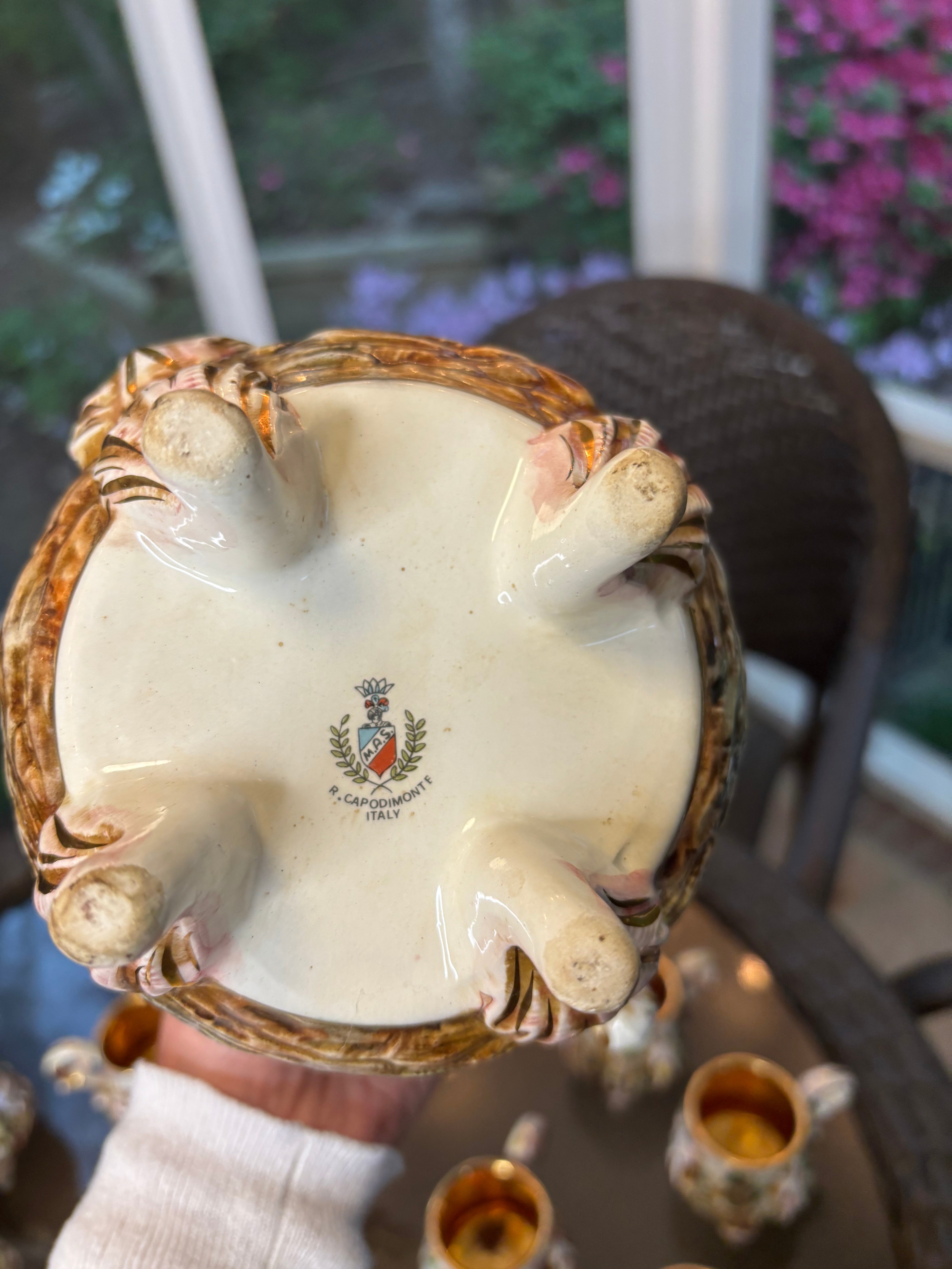 Stunning Italian Capodimonte tea set! - Beautiful condition