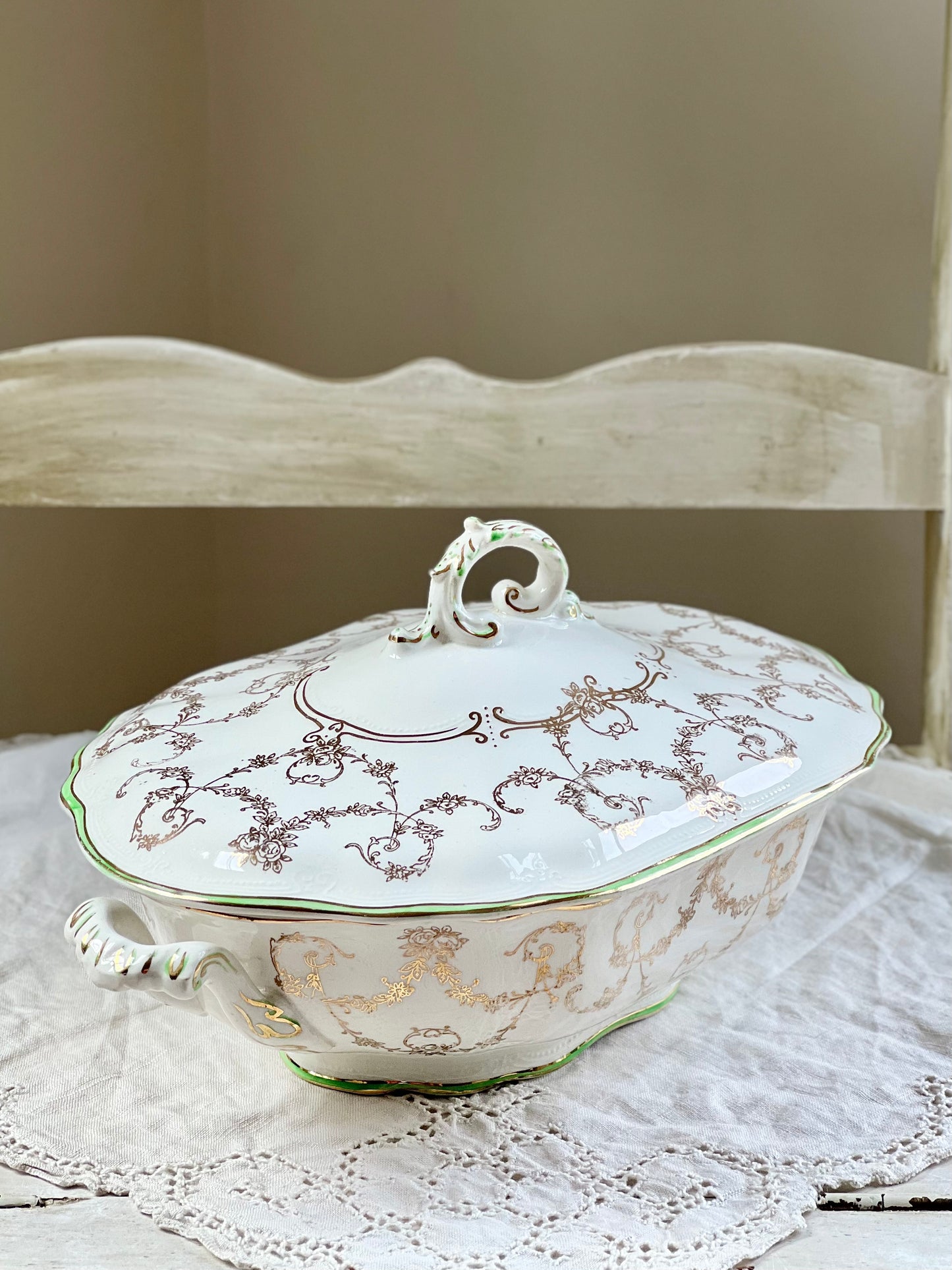 Antique Covered Dish by Ridgways of England