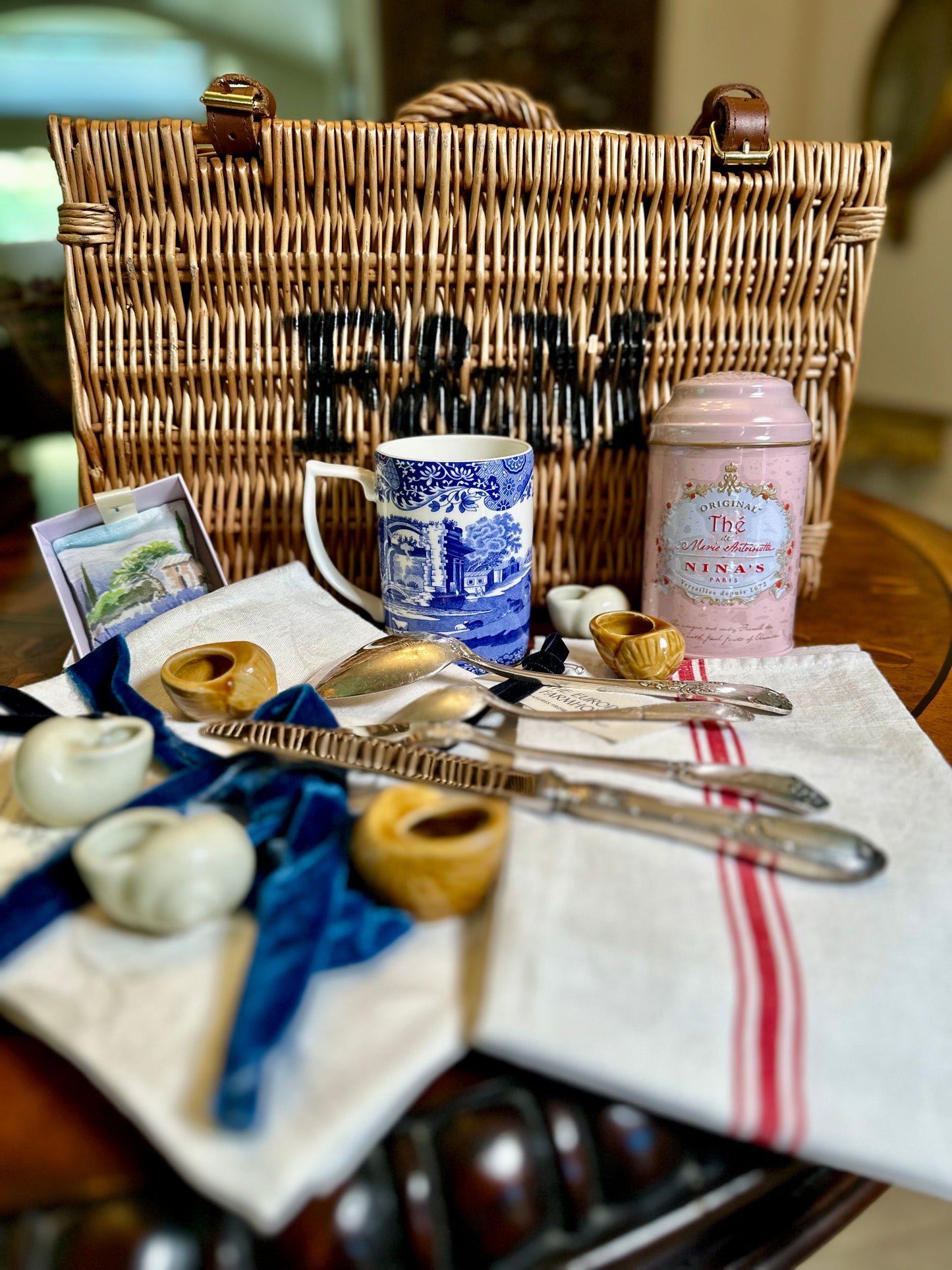 Reserved for MA - Summer European Picnic Hamper Giveaway from Wanderlust Brocante