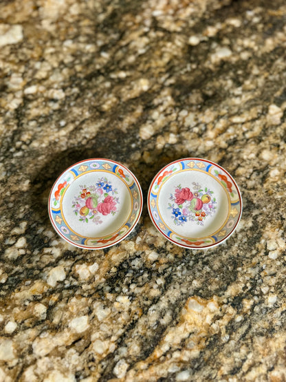 Reserved for Yvonne Hearts for Spokane Charity Auction - Antique Pair Johnson Brothers “Arundale” Butter Pats | England, c. 1920s–30s