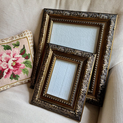 Set of 2 baroque style  photo frames
