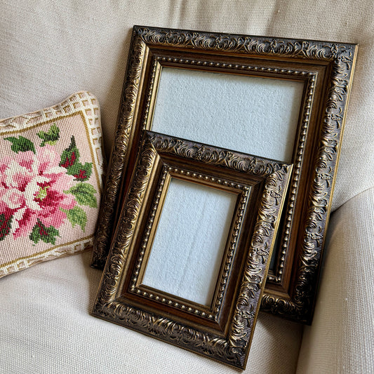 Set of 2 baroque style  photo frames