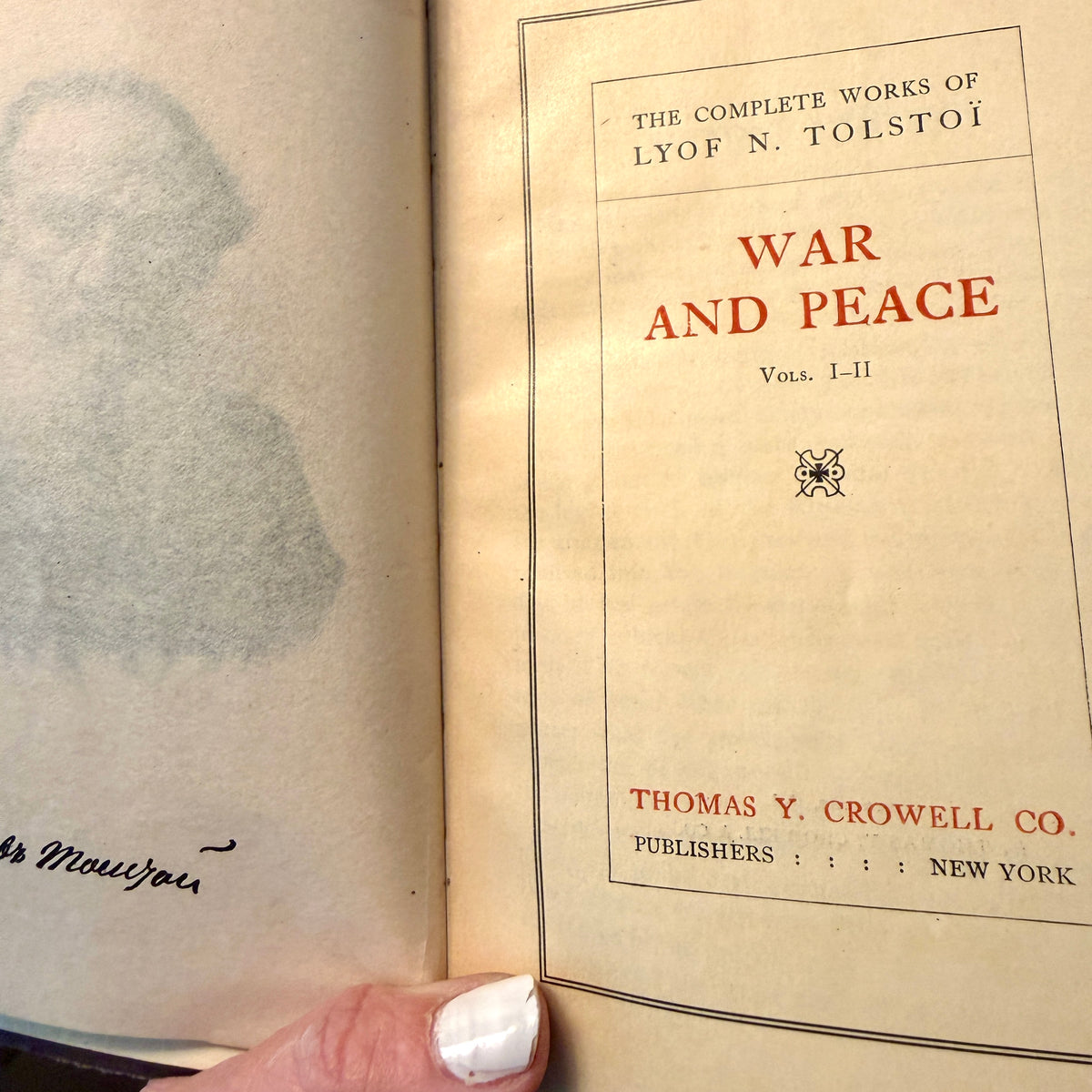 Set of 4 Antique rare books by Tolstoi copyright 1898