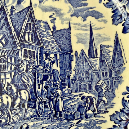Vintage Blue Willow heavy Dickens Series Blue
by ENGLISH IRONSTONE TABLEWARE 10 in plate