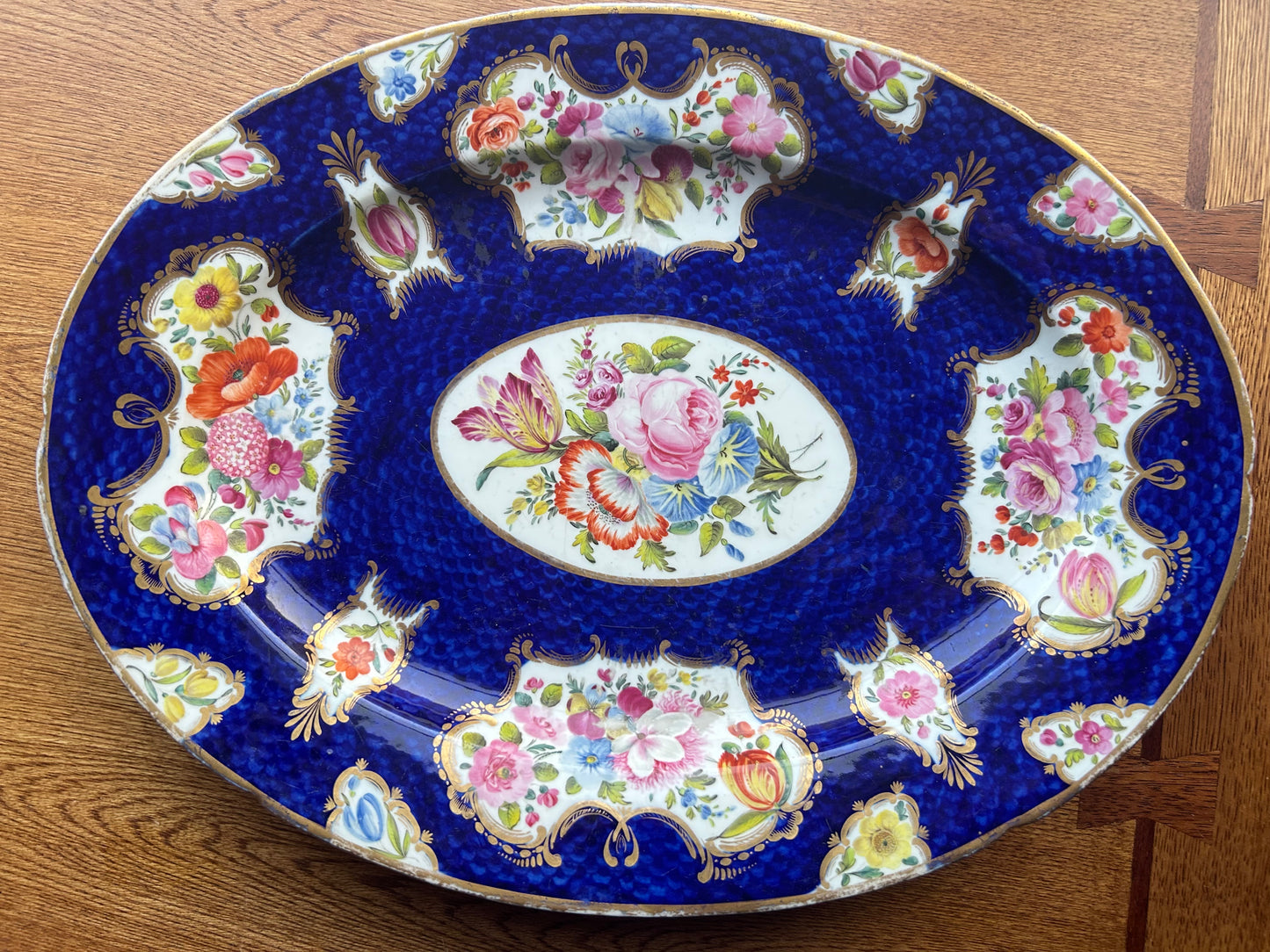 Magnificent 16”Early Antique English Platter attributed to Coalport C.1830