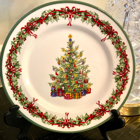 Christopher Radko “Holiday Traditions” christmas tree Plate,