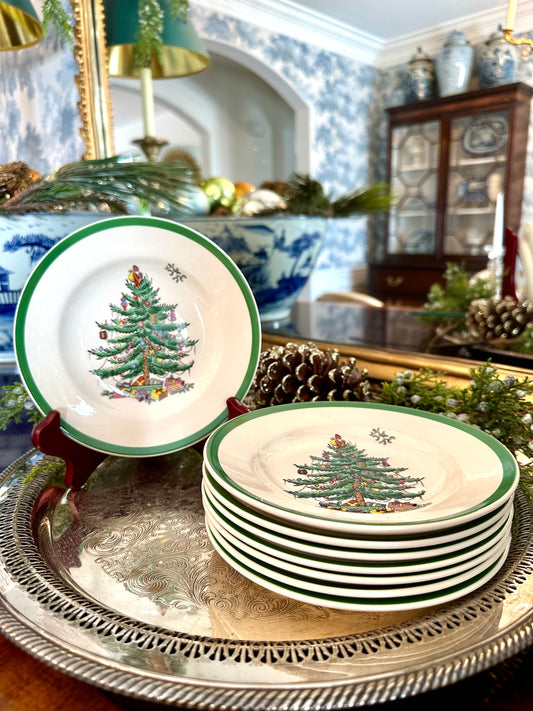 Spode Christmas Tree Bread & Butter England Plate