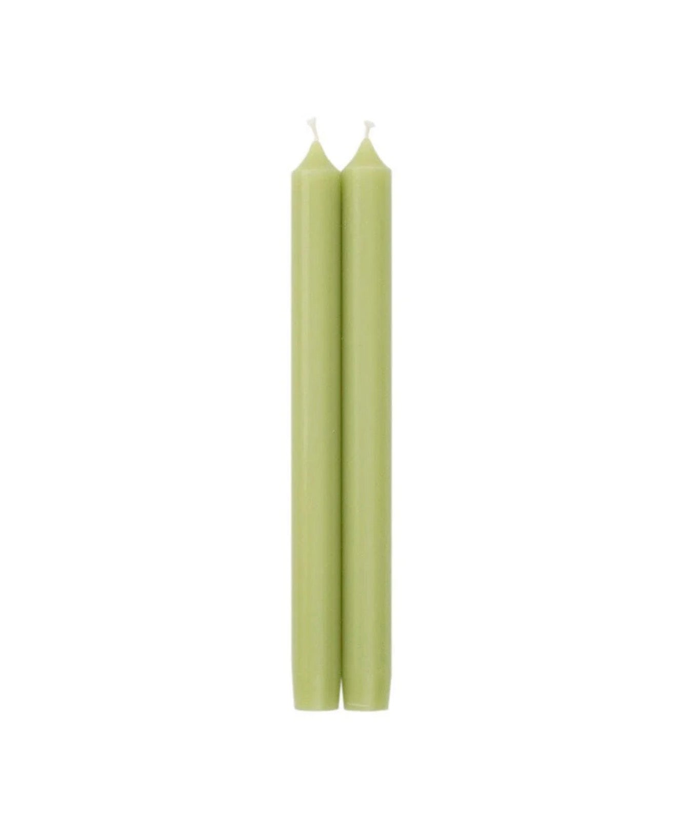 Caspari Straight Taper 10" Candles in Moss Green (2) Candles Per Package