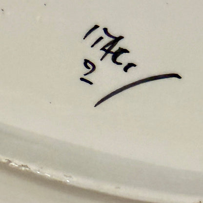 Massive white oval turkey holiday platter, 18.5 x 15 made in Italy