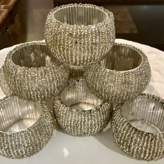 Set of 9 sparkling Napkin Ring holders