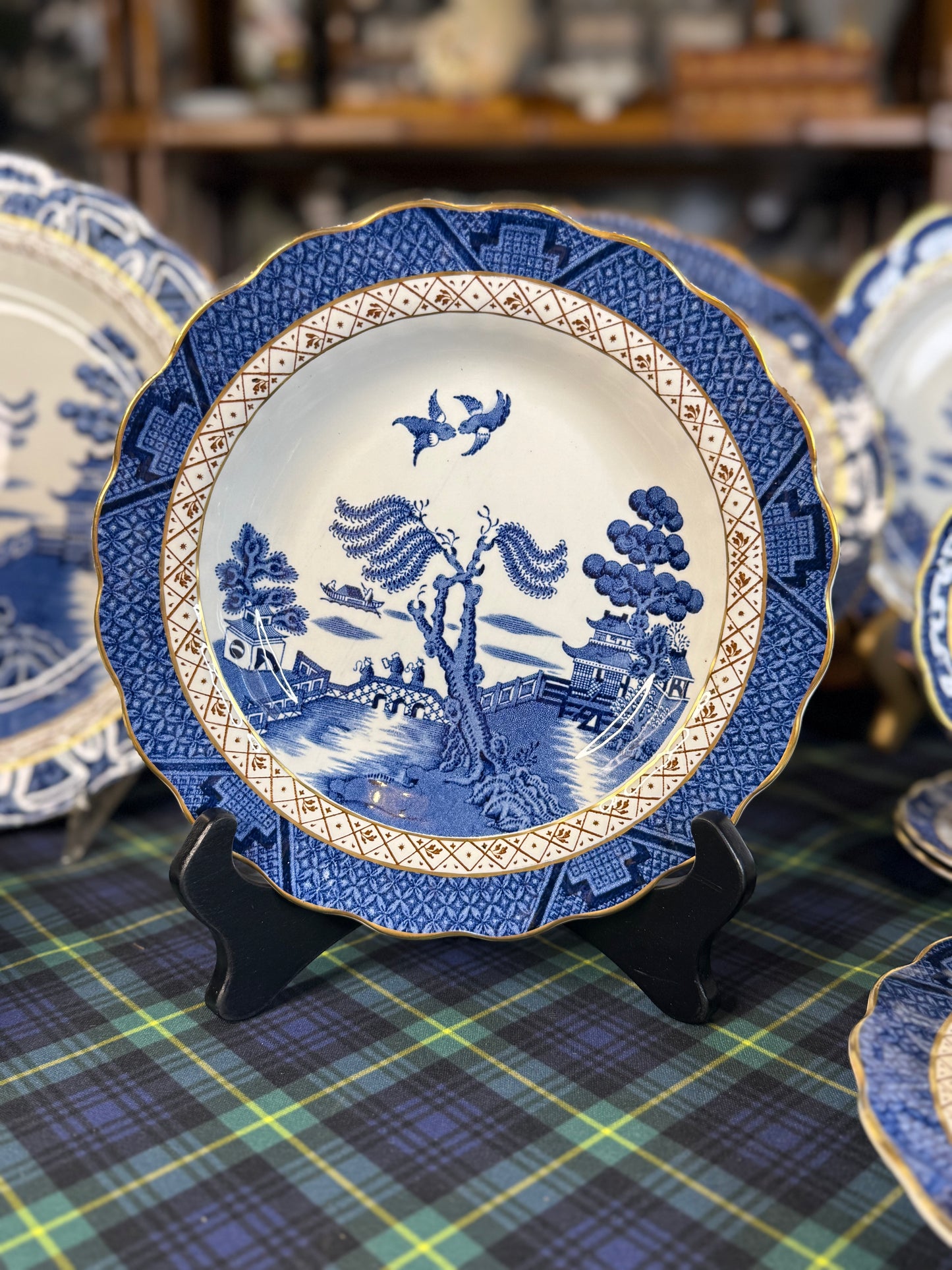 Vintage Booths Real Old Willow Serving Bowl | A8025 | 8.5” Diameter | English Transferware | 2 Available