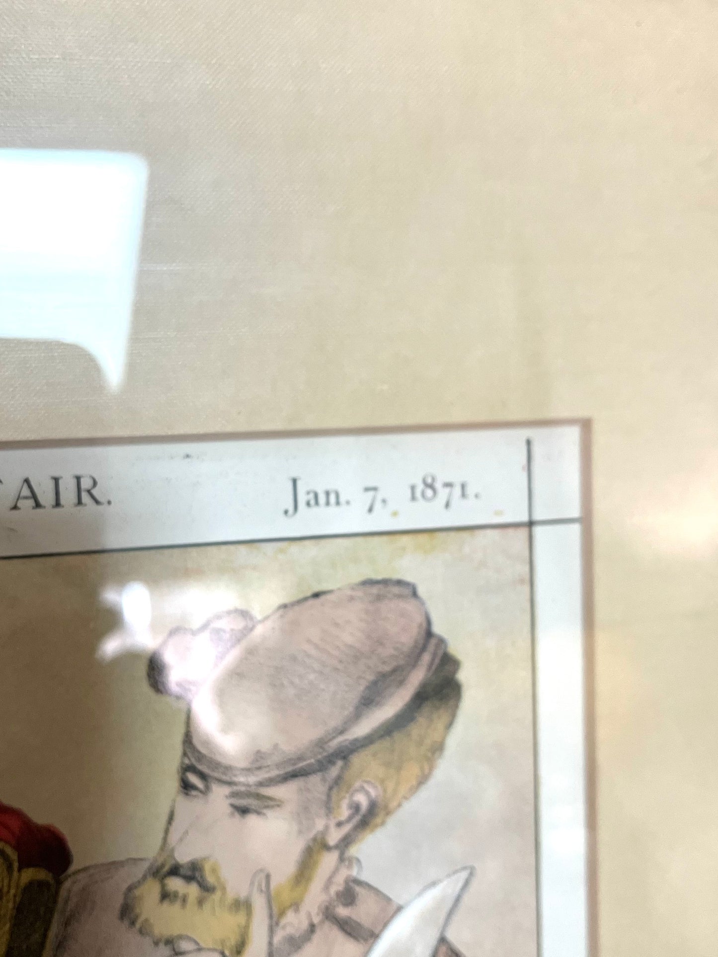 A Pair of 19th-Century Vanity Fair Color Engravings — “Sovereigns” Series, England - Silk Matted