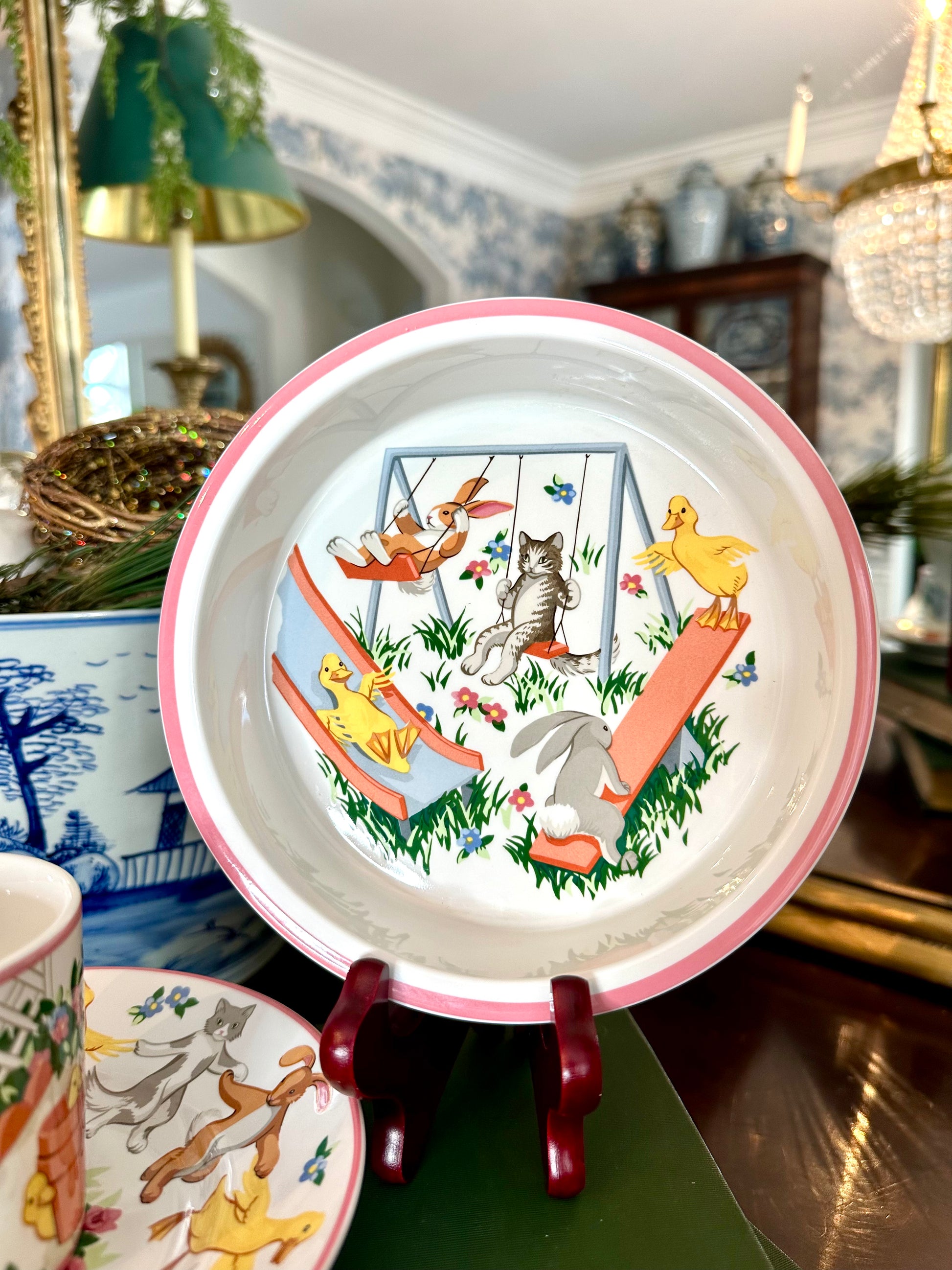 Tiffany and co cheap baby plate set